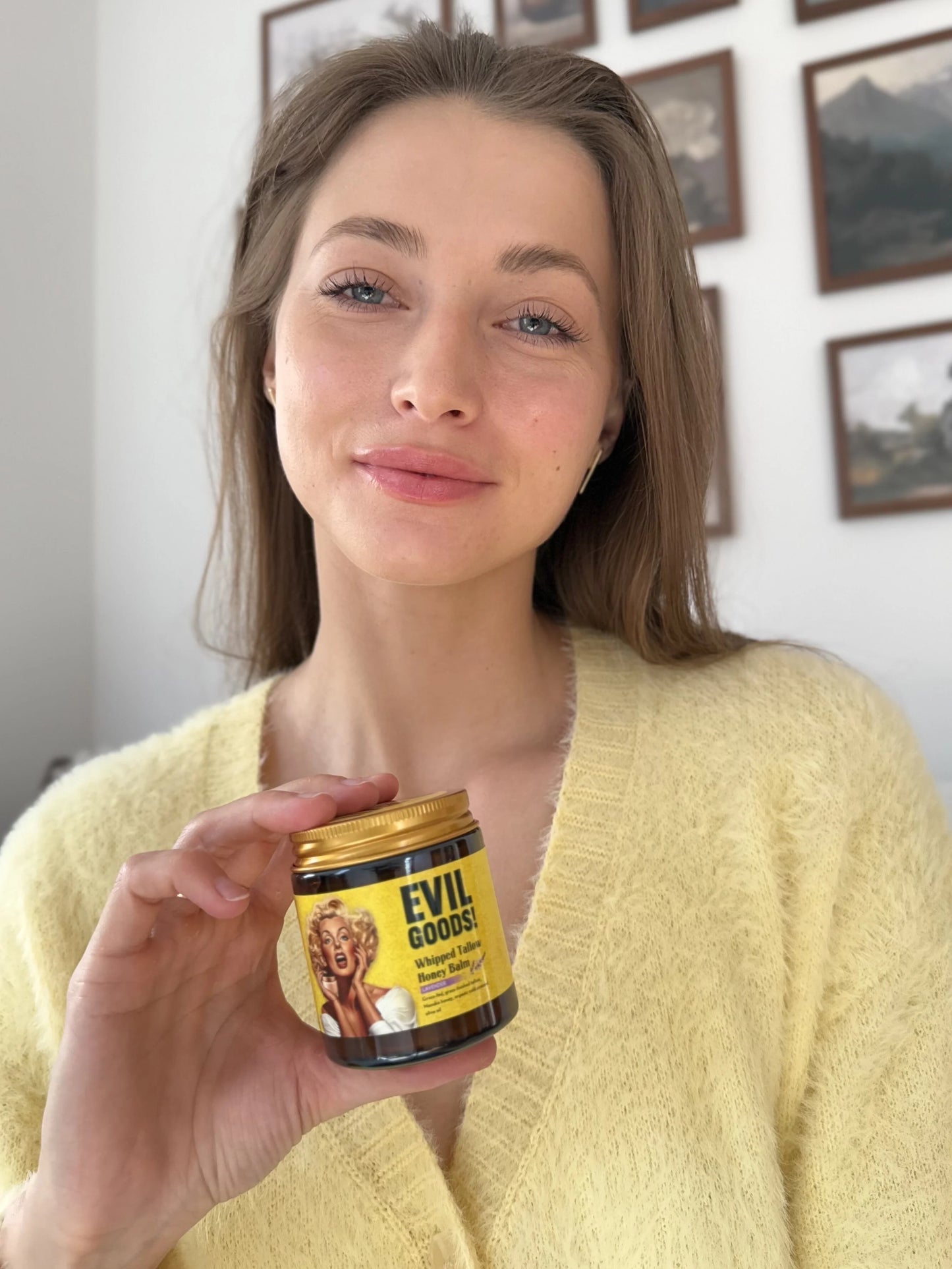 Natural Tallow and Honey Facial Balm - Glass Container
