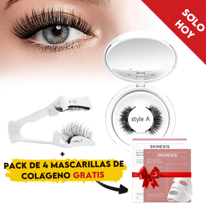 Kit de Pestañas Magnéticas Reutilizables 💫 con Aplicador + Regalo Exclusivo