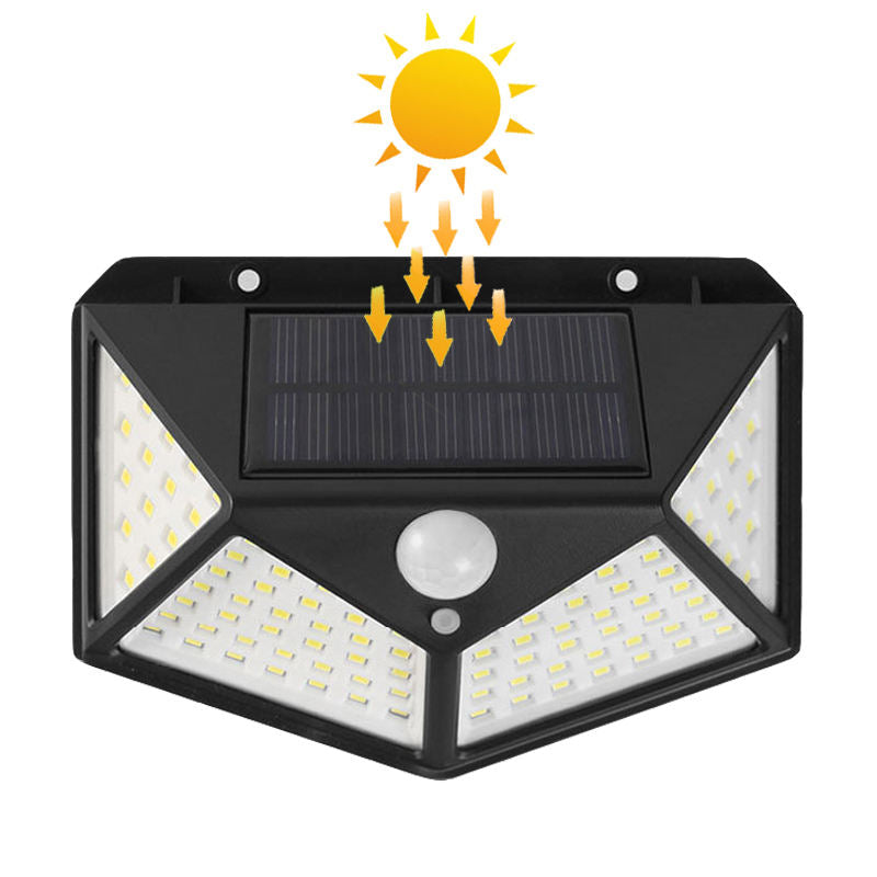 Pack 3 Focos Led Exterior con carga Solar y  Sensor de Movimiento